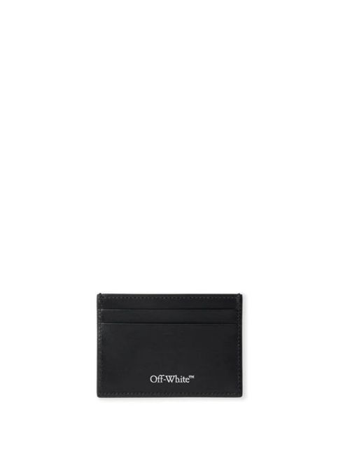 BOOKISH CARD CASE OFF-WHITE | OMND089C99LEA00110011001 BLACK